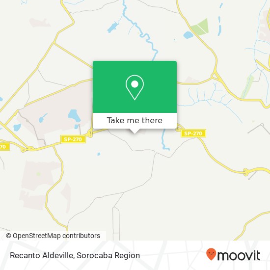 Mapa Recanto Aldeville