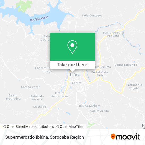 Supermercado Ibiúna map