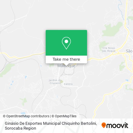 Ginásio De Esportes Municipal Chiquinho Bertolini map