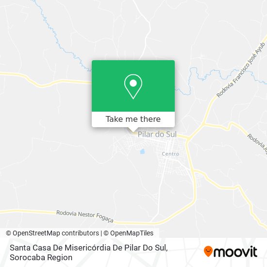 Santa Casa De Misericórdia De Pilar Do Sul map