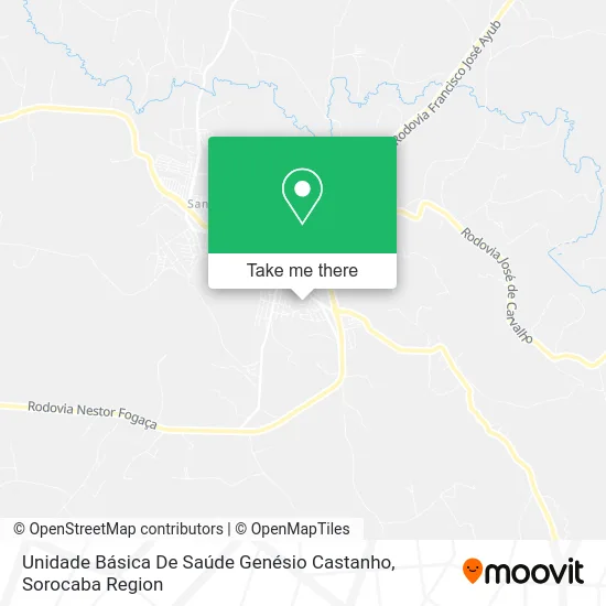 Unidade Básica De Saúde Genésio Castanho map