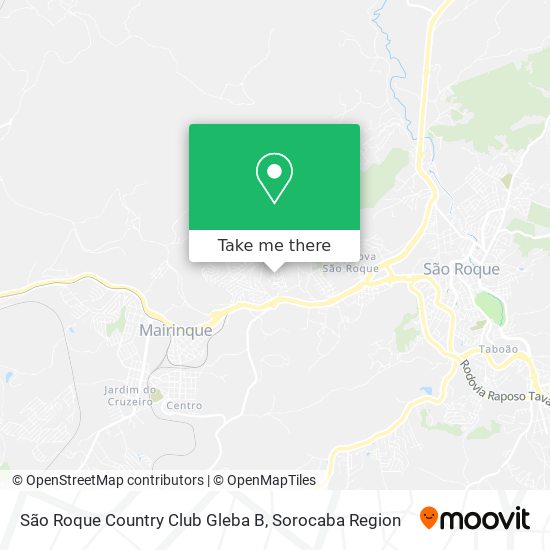 São Roque Country Club Gleba B map