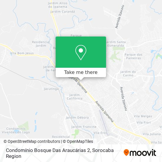 Condomínio Bosque Das Araucárias 2 map