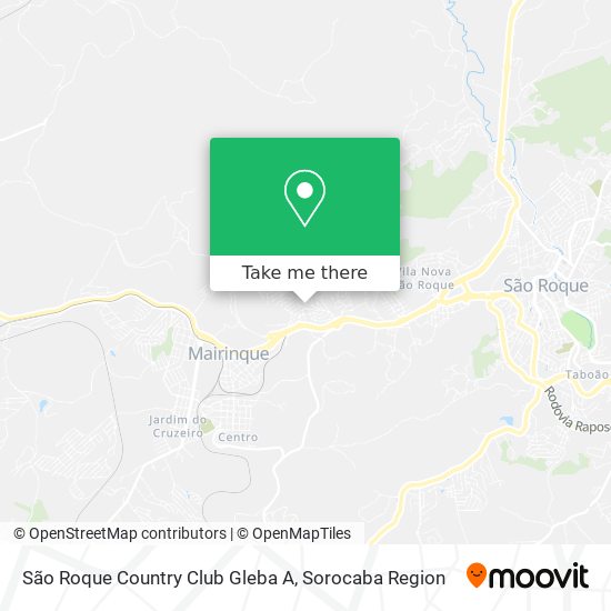 São Roque Country Club Gleba A map