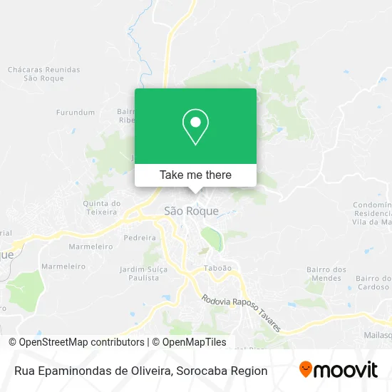 Rua Epaminondas de Oliveira map
