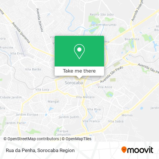 Rua da Penha map