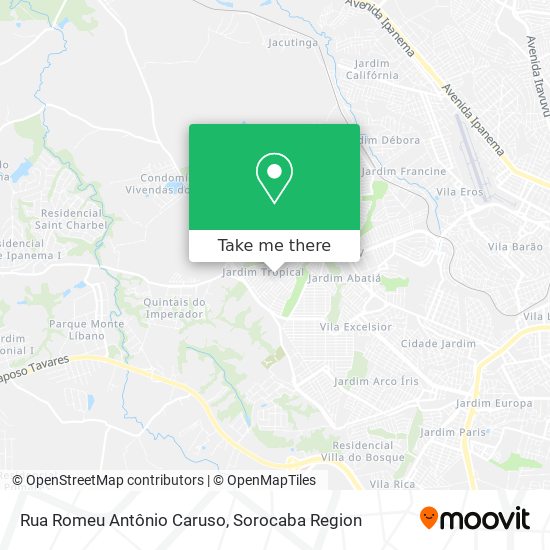 Rua Romeu Antônio Caruso map