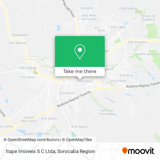 Mapa Itape Imoveis S C Ltda