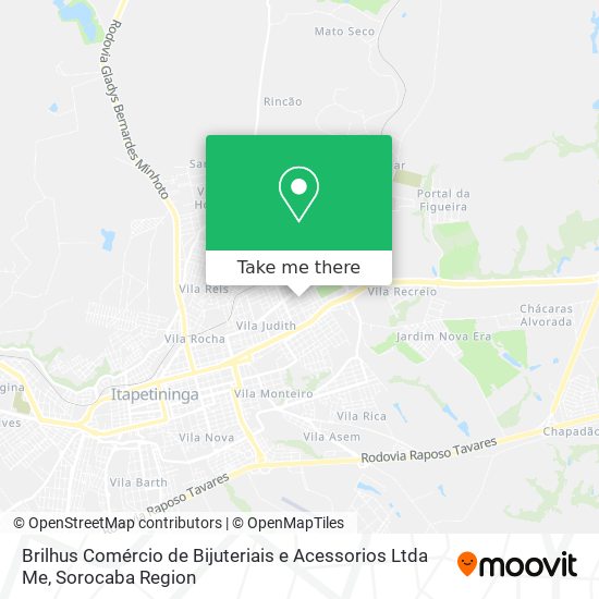 Brilhus Comércio de Bijuteriais e Acessorios Ltda Me map