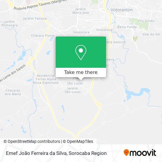 Emef João Ferreira da Silva map