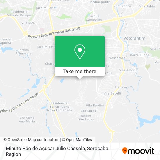 Minuto Pão de Açúcar Júlio Cassola map