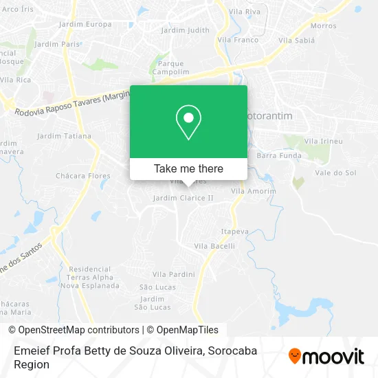 Emeief Profa Betty de Souza Oliveira map