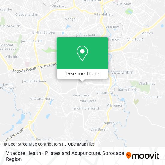 Vitacore Health - Pilates and Acupuncture map