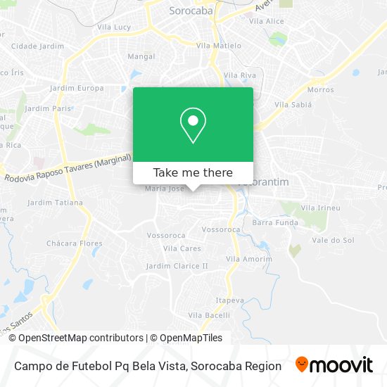 Campo de Futebol Pq Bela Vista map