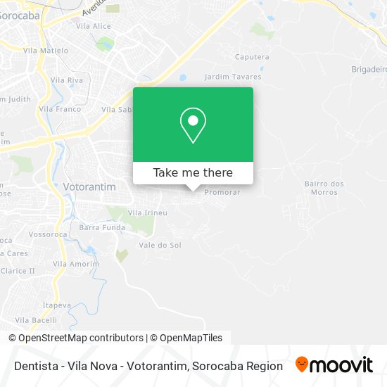 Mapa Dentista - Vila Nova - Votorantim