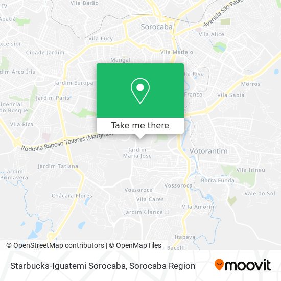 Starbucks-Iguatemi Sorocaba map