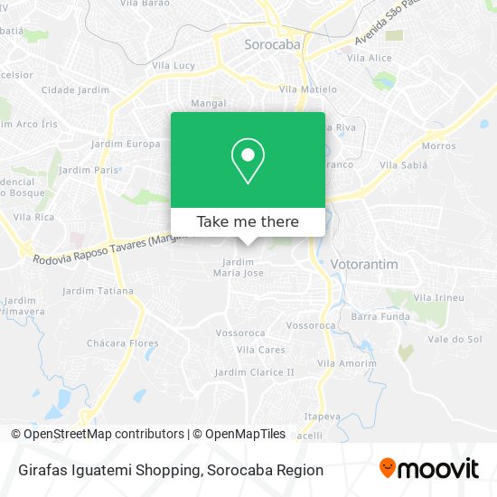 Mapa Girafas Iguatemi Shopping