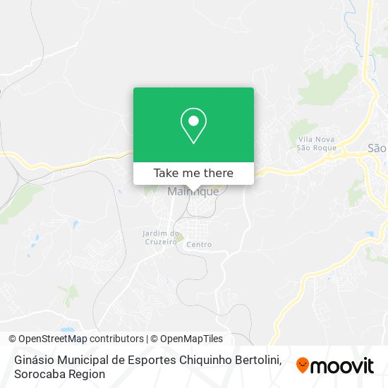 Ginásio Municipal de Esportes Chiquinho Bertolini map