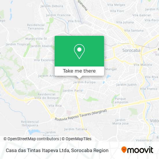 Casa das Tintas Itapeva Ltda map