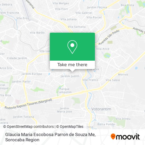 Gláucia Maria Escobosa Parron de Souza Me map