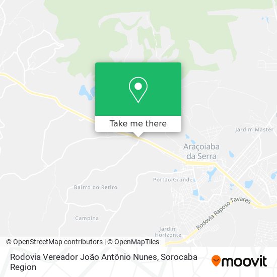 Rodovia Vereador João Antônio Nunes map