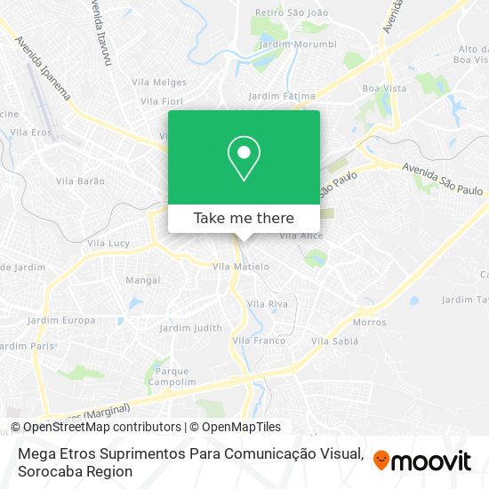 Mega Etros Suprimentos Para Comunicação Visual map