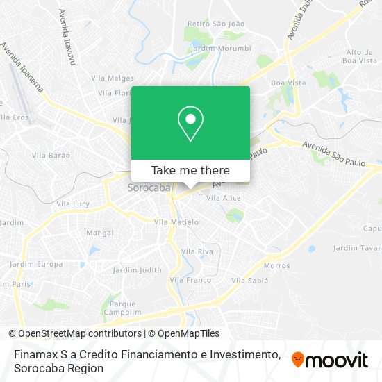 Mapa Finamax S a Credito Financiamento e Investimento