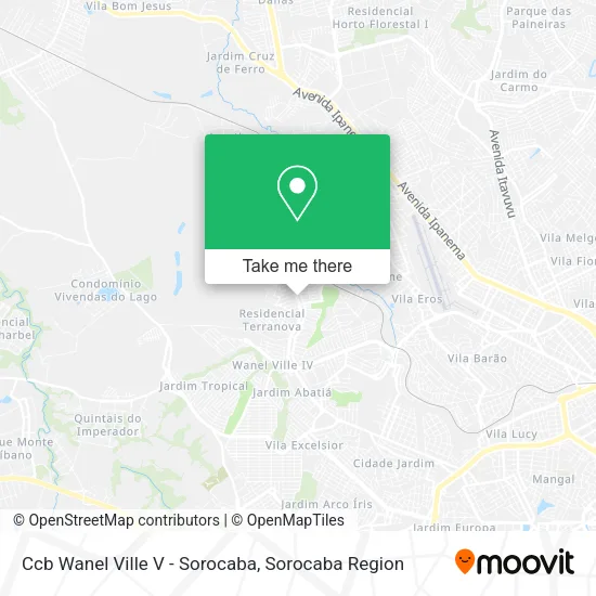 Ccb Wanel Ville V - Sorocaba map