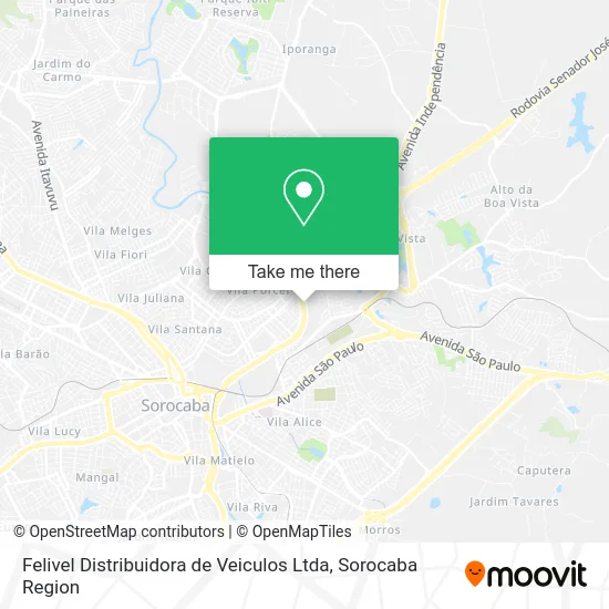 Felivel Distribuidora de Veiculos Ltda map
