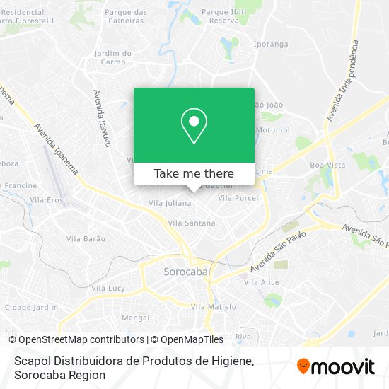 Scapol Distribuidora de Produtos de Higiene map