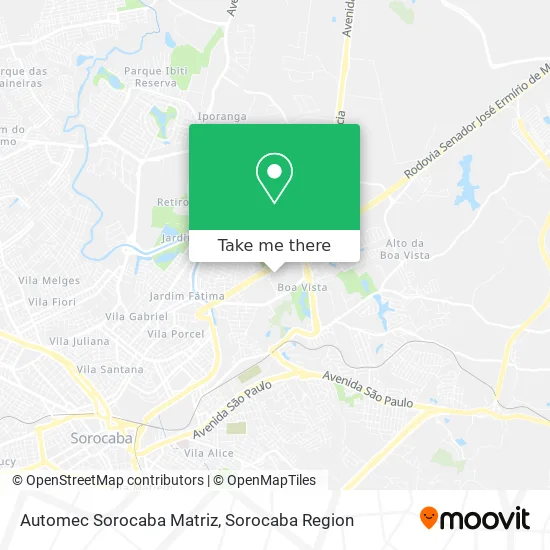 Automec Sorocaba Matriz map