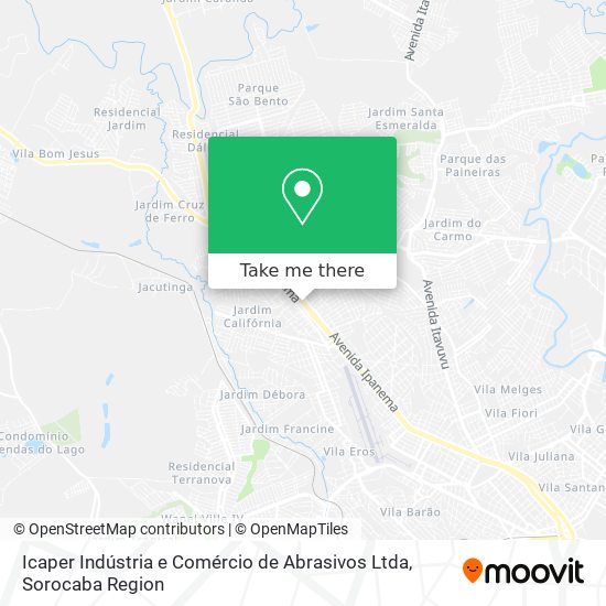 Icaper Indústria e Comércio de Abrasivos Ltda map