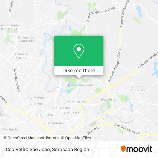 Mapa Ccb Retiro Sao Joao