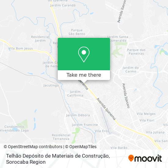 Telhão Depósito de Materiais de Construção map