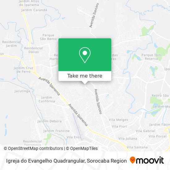 Igreja do Evangelho Quadrangular map