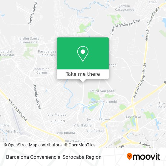 Barcelona Conveniencia map