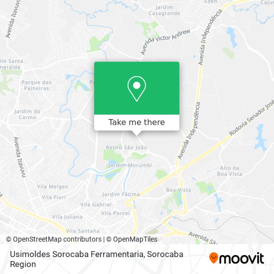 Mapa Usimoldes Sorocaba Ferramentaria