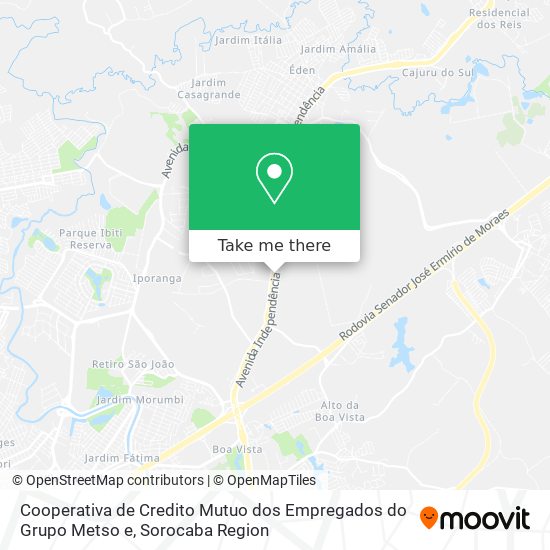 Cooperativa de Credito Mutuo dos Empregados do Grupo Metso e map