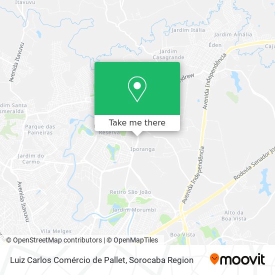 Luiz Carlos Comércio de Pallet map
