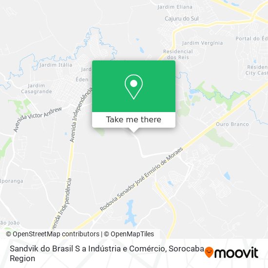 Sandvik do Brasil S a Indústria e Comércio map