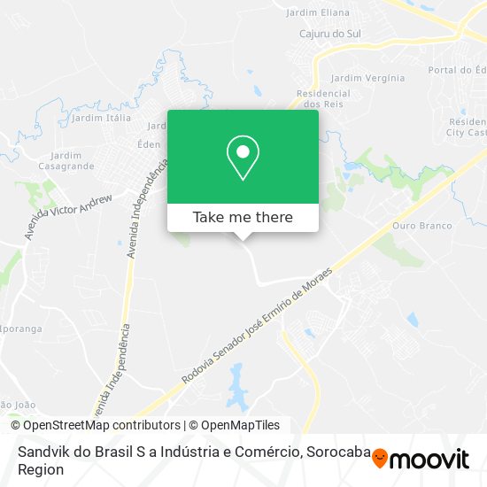 Mapa Sandvik do Brasil S a Indústria e Comércio