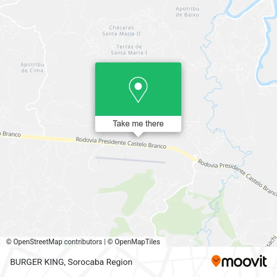 BURGER KING map