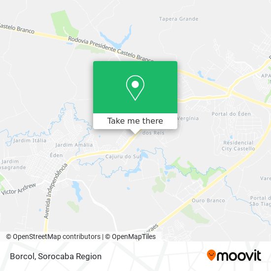 Borcol map