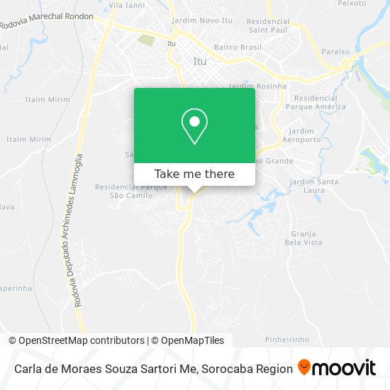 Carla de Moraes Souza Sartori Me map