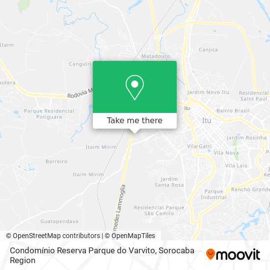 Mapa Condomínio Reserva Parque do Varvito