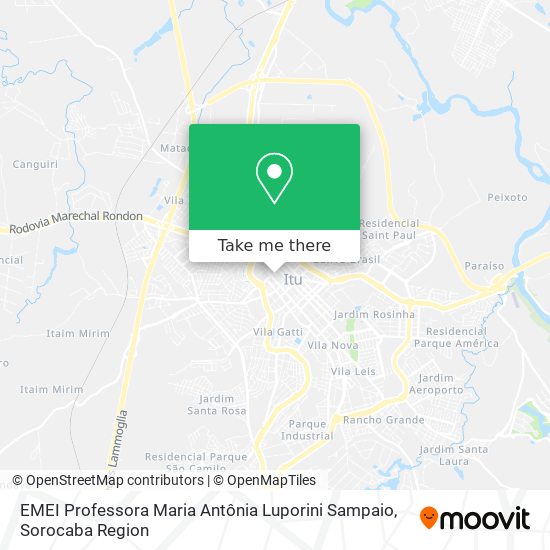 EMEI Professora Maria Antônia Luporini Sampaio map