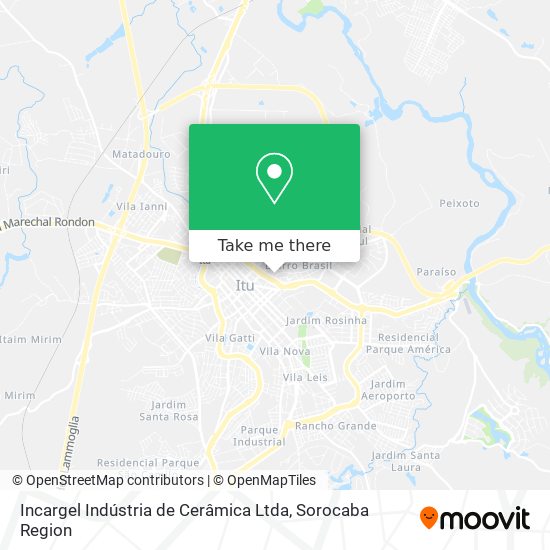 Incargel Indústria de Cerâmica Ltda map