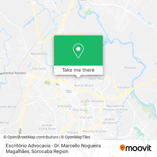 Mapa Escritório Advocacia - Dr. Marcello Nogueira Magalhães