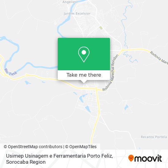 Usimep Usinagem e Ferramentaria Porto Feliz map