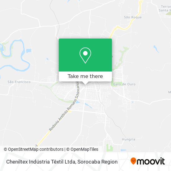 Cheniltex Indústria Têxtil Ltda map